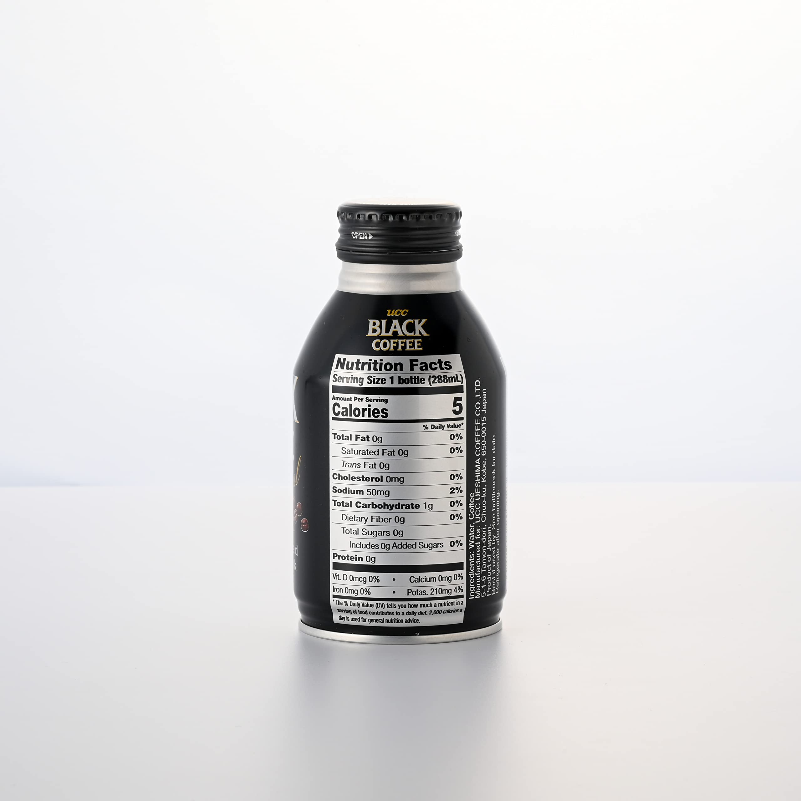UCC Ready to Drink Black Coffee, 9.74 FL OZ (Pack of 24), All